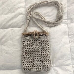 The Sak Josie Mini Crossbody Bag Beige,Tan & Brown trim